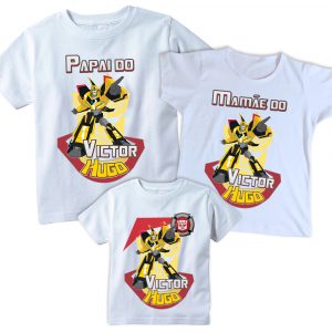 Camisetas Transformers Tal Pai, Tal Mãe e Tal filho(a)